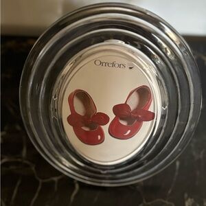 4” v 6” Orrefors Vtg Crystal Frame Made in Sweden NWT